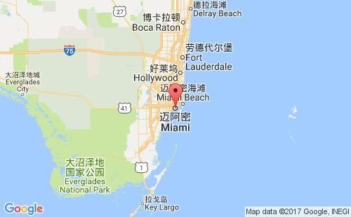 迈阿密港口地图
